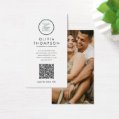 Aangepaste QR-code logo foto zakelijke kaarten Visitekaartje (Bureau)