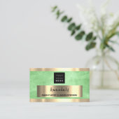 Aangepaste QR CODE Logo Groene Lemon Visitekaartje (Staand voorkant)