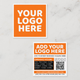 Aangepaste QR Code Logo Merk Kleur Bedrijf Vierkante Visitekaartje