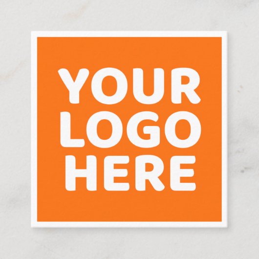 Aangepaste QR Code Logo Merk Kleur Bedrijf Vierkante Visitekaartje (Voorkant)