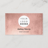 Aangepaste QR-code Logo Sociale online winkeltoevo Visitekaartje (Achterkant)