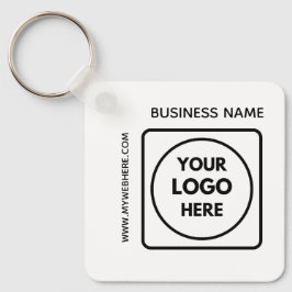 Aangepaste QR-code logo tekst Zakelijk Swag Sleute Sleutelhanger