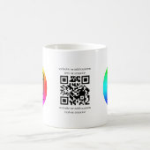 Aangepaste QR-code logo zakelijke branding mok (Center)