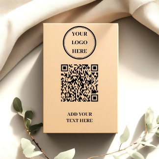 Aangepaste QR-code & logo zelfinkende stempel