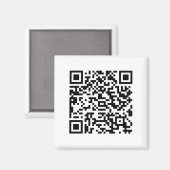 Aangepaste QR-code Magneet (Voorkant / Achterkant)