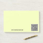 Aangepaste QR-code merk sticky notities voorbeeld Post-it® Notes (Op bureau)