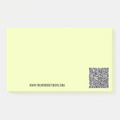 Aangepaste QR-code merk sticky notities voorbeeld Post-it® Notes (Voorkant)