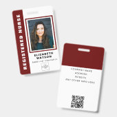 Aangepaste QR-code met uw logo Bedrijfs Event ID Badge (Voor- en achterkant)