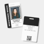 Aangepaste QR-code met uw logo bedrijfs-event-ID Badge (Voor- en achterkant)