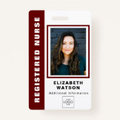 Aangepaste QR-code met uw Logo Company Event ID Badge (Voorkant)