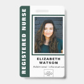 Aangepaste QR-code met uw Logo Company Event ID Badge (Front)