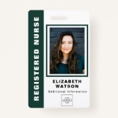 Aangepaste QR-code met uw Logo Company Event ID Badge (Voorkant)