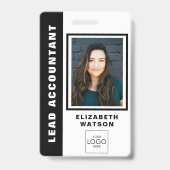 Aangepaste QR-code met uw Logo Company Event ID Badge (Voorzijde)