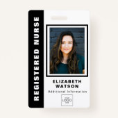 Aangepaste QR-code met uw Logo Company Event ID Badge (Voorkant)