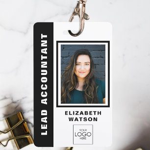 Aangepaste QR-code met uw Logo Company Event ID Badge