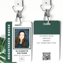 Aangepaste QR-code met uw Logo Company Event ID Badge