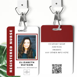 Aangepaste QR-code met uw Logo Company Event ID Badge