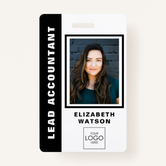 Aangepaste QR-code met uw Logo Company Event ID Badge (Voorkant)