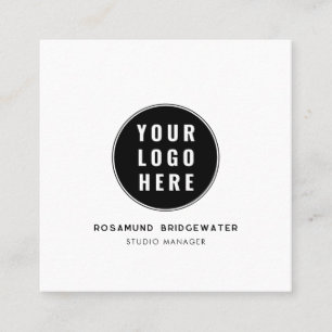 Aangepaste QR-code Modern logo Minimalistisch Contactkaartje