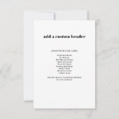 Aangepaste QR Code Modern Trendy Uitnodiging (Achterkant)