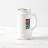 Aangepaste QR-code moderne elegante uploadlogo Bierpul (Voorkant rechts)