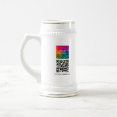 Aangepaste QR-code moderne elegante uploadlogo Bierpul (Links)