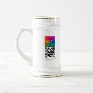 Aangepaste QR-code moderne elegante uploadlogo Bierpul