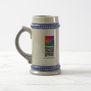 Aangepaste QR-code moderne sjabloon upload logo Bierpul
