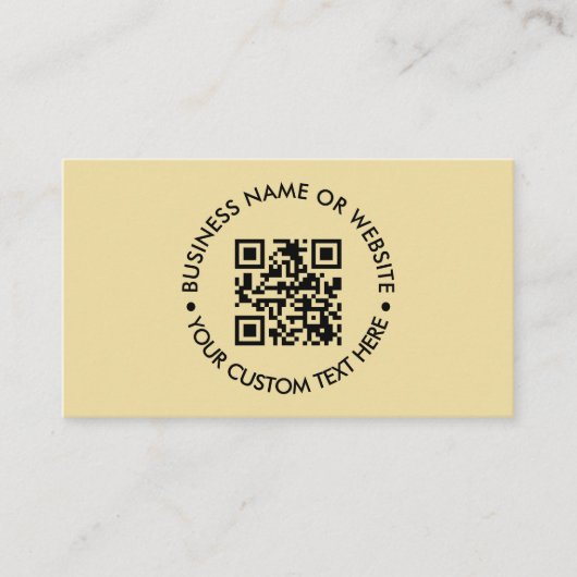 Aangepaste QR-code | Moderne stijlvolle profession Visitekaartje (Voorkant)