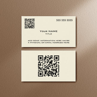 Aangepaste QR-code Moderne toon Visitekaartje