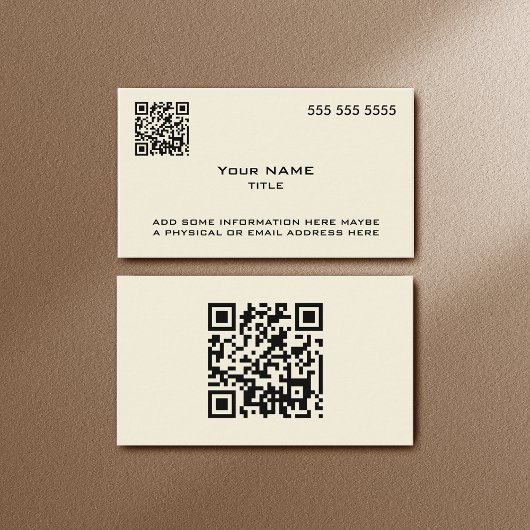 Aangepaste QR-code Moderne toon Visitekaartje