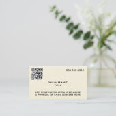 Aangepaste QR-code Moderne toon Visitekaartje (Staand voorkant)