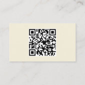 Aangepaste QR-code Moderne toon Visitekaartje (Achterkant)