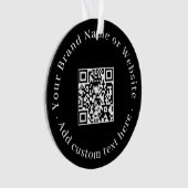 Aangepaste QR-code moderne zakelijke promotionele  Ornament (voorkant)