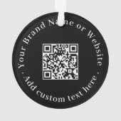 Aangepaste QR-code moderne zakelijke promotionele  Ornament (achterkant)