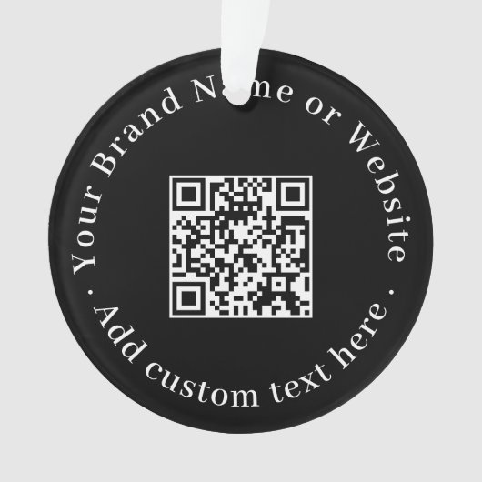 Aangepaste QR-code moderne zakelijke promotionele  Ornament (voorkant)
