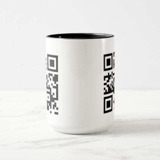 Aangepaste QR-code mok (Midden)