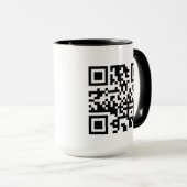 Aangepaste QR-code mok (Voorkant rechts)