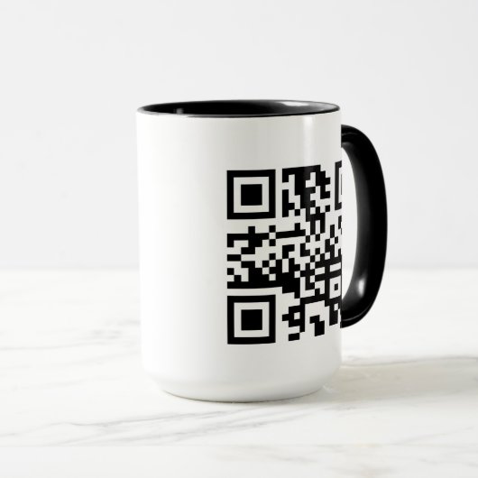 Aangepaste QR-code mok (Voorkant rechts)