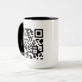 Aangepaste QR-code mok (Voorkant links)