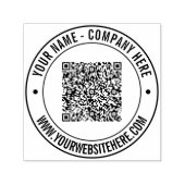 Aangepaste QR Code Naam Tekst Info Stempel (Design)