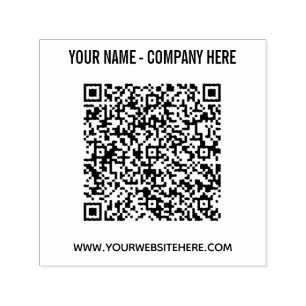Aangepaste QR-code Naam Website Aangepaste stempel