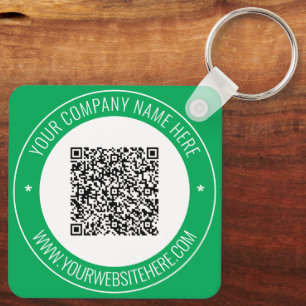Aangepaste QR Code Naam Website Kleuren Sleutelhan Sleutelhanger