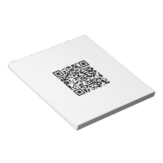 Aangepaste QR-code Notitieblok (Schuin)