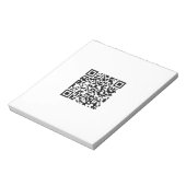 Aangepaste QR-code Notitieblok (Linkerzijde)