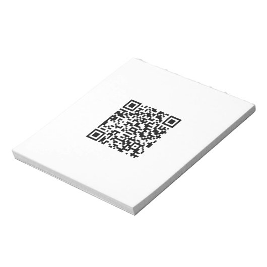 Aangepaste QR-code Notitieblok (Linkerzijde)