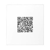 Aangepaste QR-code Notitieblok (Voorkant)