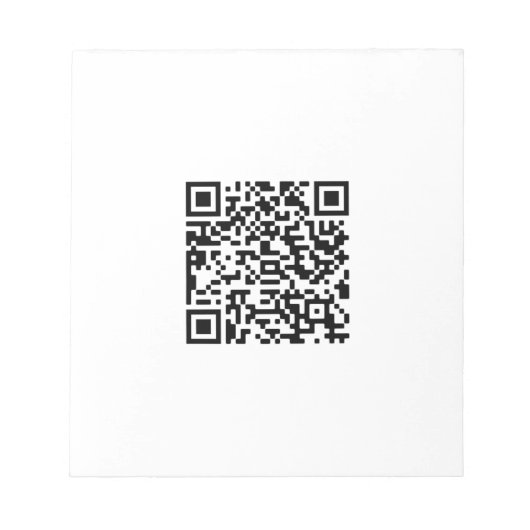 Aangepaste QR-code Notitieblok (Voorkant)