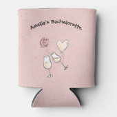 Aangepaste QR-code om bruid een drankje te geven v Blikjeskoeler (Voorkant)