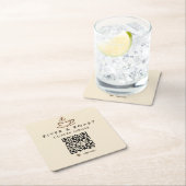 Aangepaste QR-code op papieren onderzetter voor ko (Insitu)